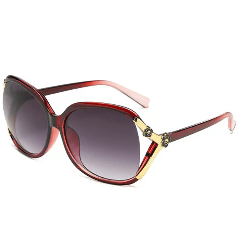 Camellia Flower Sunglasses Large Gradient UV400 Sun Shades