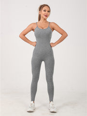 Yoga Jumpsuit Sleeveless Seamless Sports Bodysuit Women's Activewear