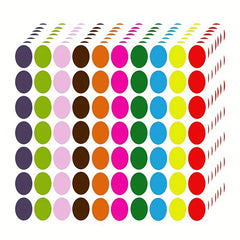 1050pcs Colored Dot Stickers Circle Dots Labels For Office Classroom