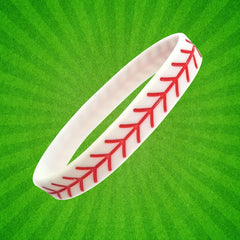 Softball Baseball Silicone Stretch Bracelet Sports Wristband