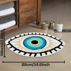 Eyes Shaped Area Rug for Living Room Bedroom Nursery Halloween Decor