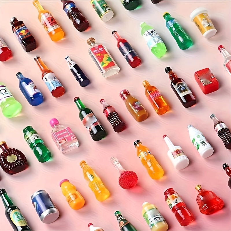 Mini Food and Drinks Set for Dollhouse Play