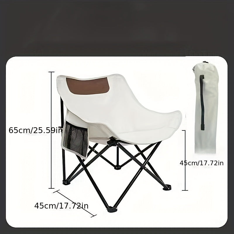 Portable Thickened Seat Cushion Moon Chair For Outdoor Camping Fishing