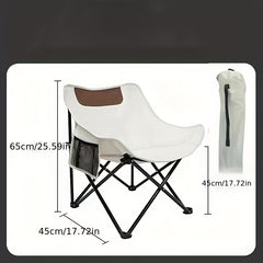 Portable Thickened Seat Cushion Moon Chair For Outdoor Camping Fishing