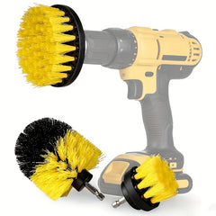 3pc Drill Brush Scrubber Kit for Grout Floor Tub Tile Cleaning