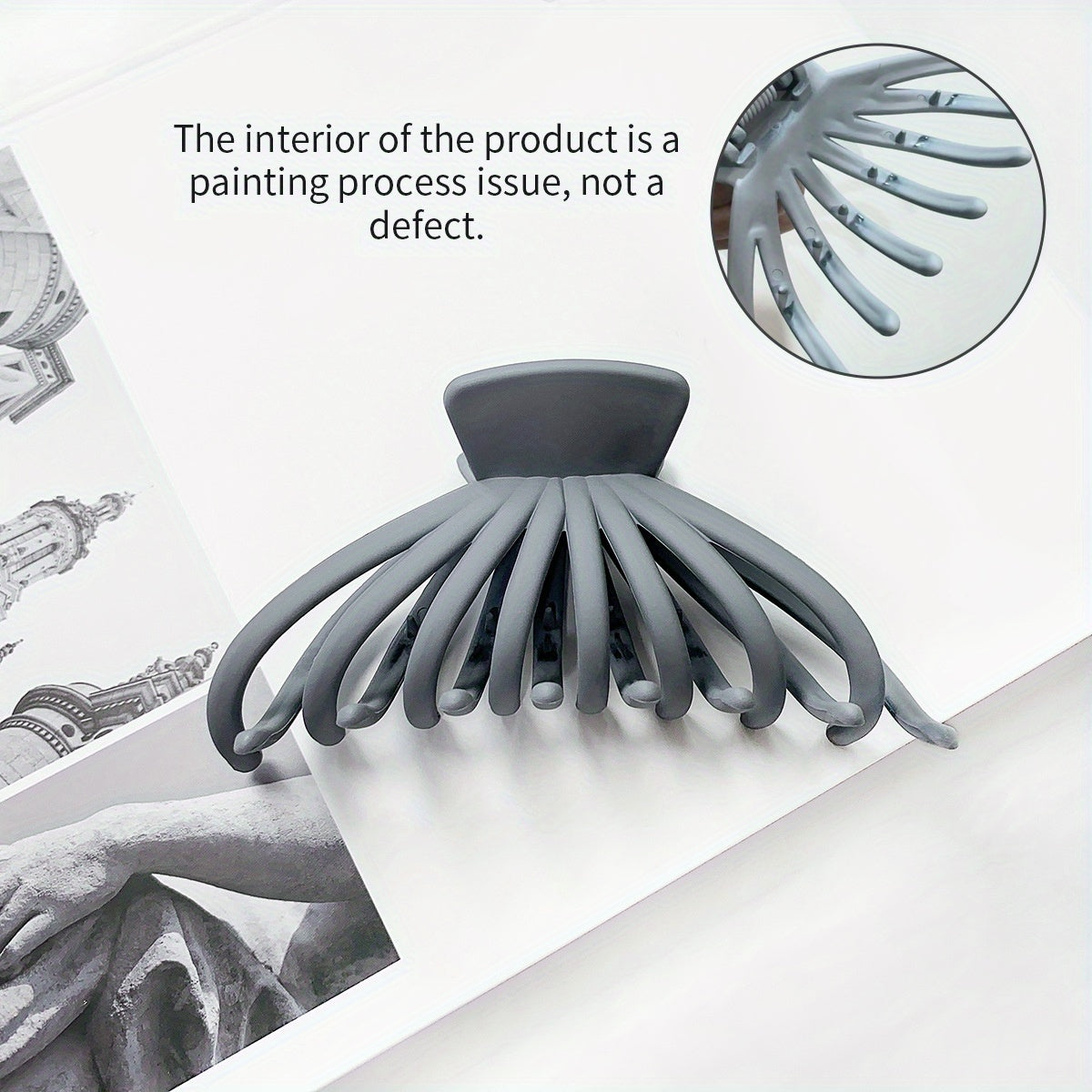 Large Hair Claw Ladies Hair Claw Shark Claw Plastic Hair Clip Hair Accessory