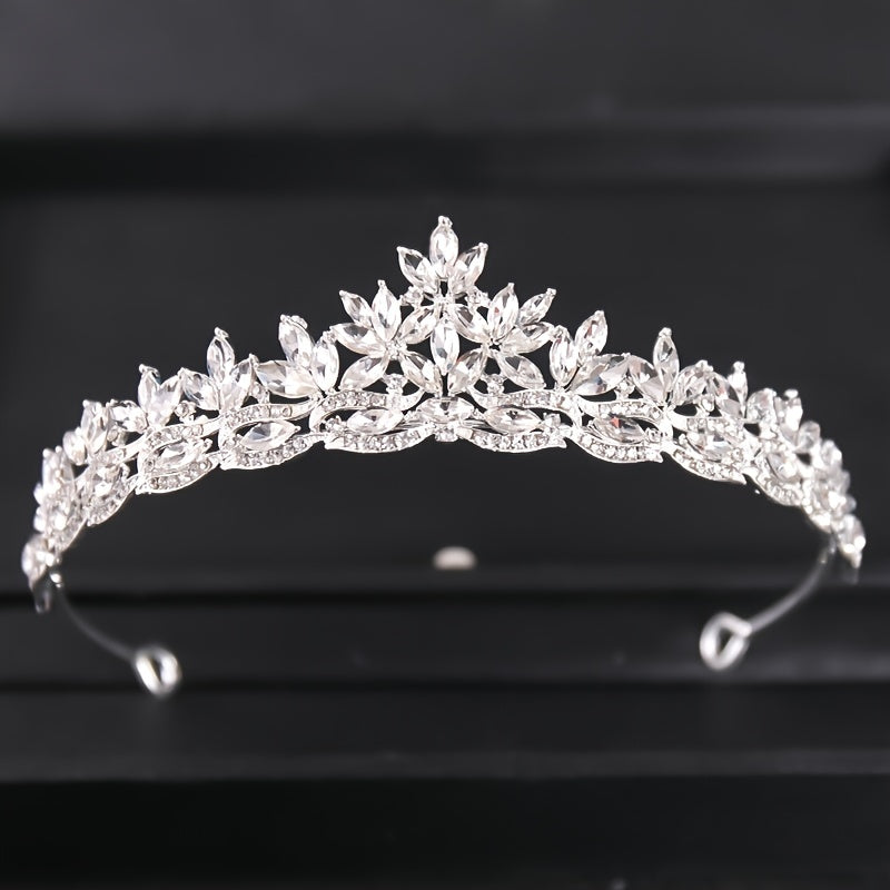 Rhinestone Wedding Tiara for Bride & Flower Girls Princess Tiara Headband