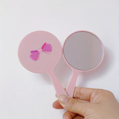 Cartoon Makeup Hand Mirror, Portable Cosmetic Touch up Mirror
