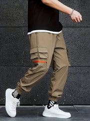 Men s Cargo Pants with Drawstring Waist