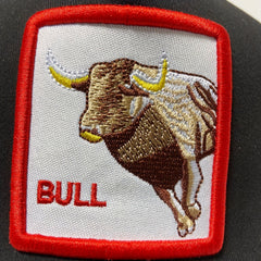 Mesh Embroidery Truck Driver Hat with Bull Embroidery