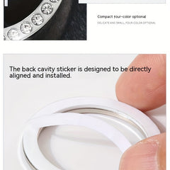 Rhinestone Decor Car Start Button Glitter Personality Auto Accessories