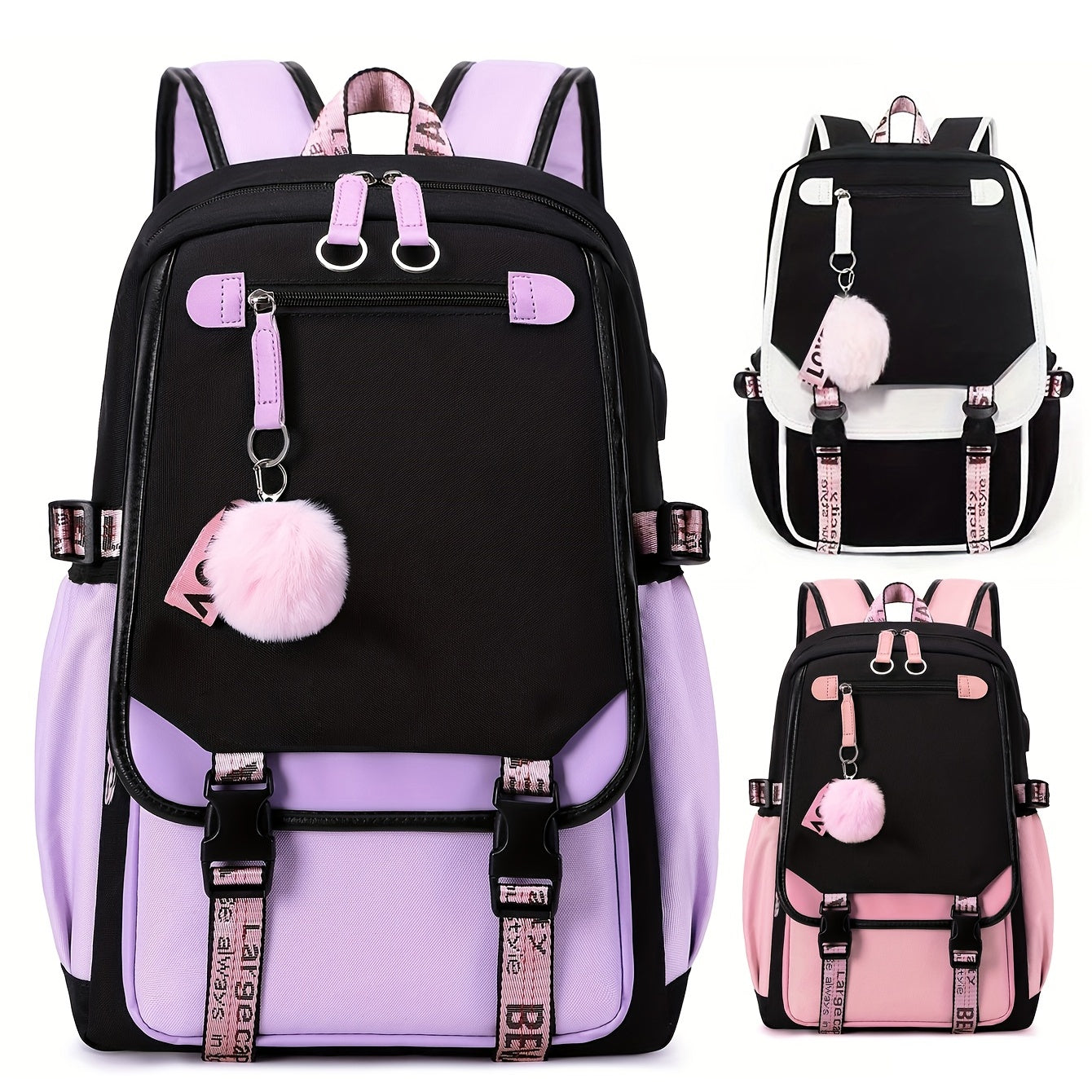 Schoolgirl Backpack High School Casual Boys Bag Decompression Waterproof