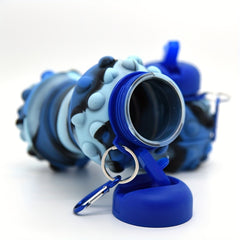 Silicone Collapsible Water Bottle Straw Leakproof Outdoor Travel