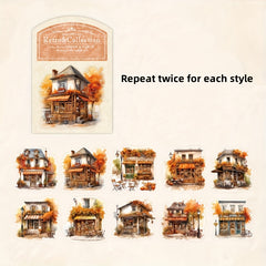 20pcs Dreamy European Style Sticker Pack, Journal Material