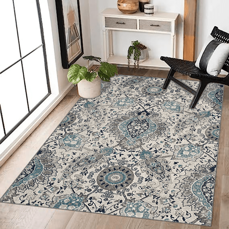 Bohemian Vintage Area Carpet - Anti Slip Large Living Room Rug