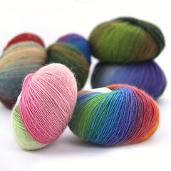 3pcs 100% Wool Colored Yarn for Knitting Crochet Scarf Sweater 150g