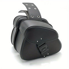 Stylish Motorcycle Side Bags 1 Pair Password Lock & Single Snap Lock