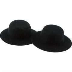 10 Pack Mini Top Hats for Dolls Wide Brim Felt Hats DIY Crafts Doll Accessories
