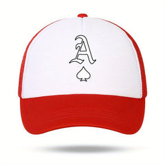 Unisex Sunshade Breathable Baseball Cap With Ace Of Spades Pattern