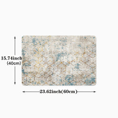 Absorbent Anti Slip Kitchen and Bath Mat Modern Abstract