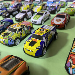 5-20pcs Pull Back Toy Cars Alloy Metal Die Cast Race Cars