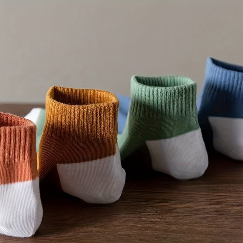 5 Pairs Men's Thin Sweat-Absorbing Anti-Odor Ankle Socks