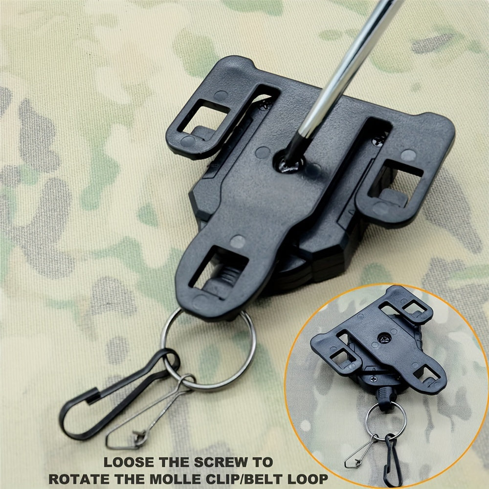 Molle Gear Tether Retractable Key Tools Holder