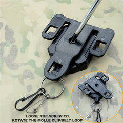 Molle Gear Tether Retractable Key Tools Holder