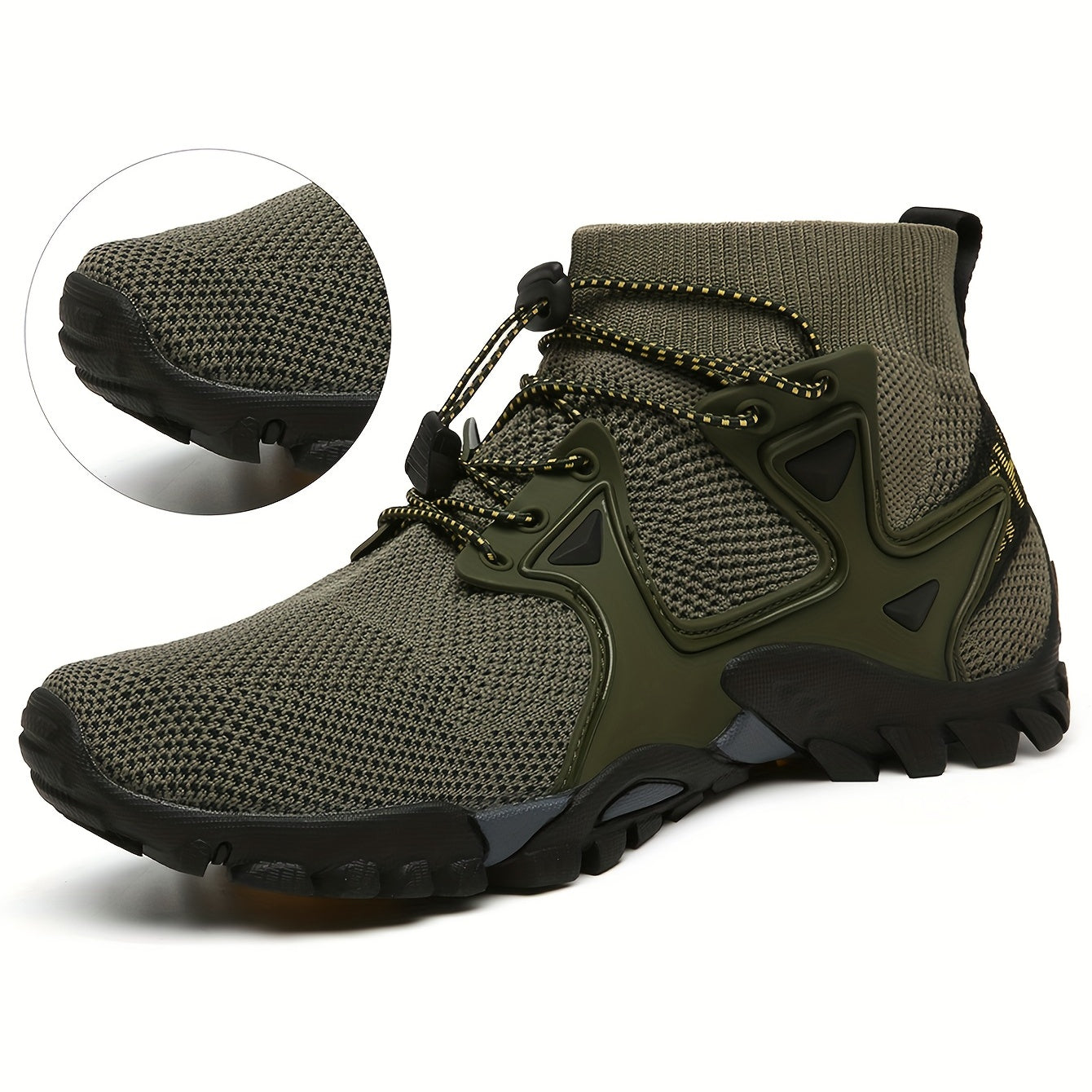 Men's Mesh Drawstring Sneakers Lightweight Outdoor Shoes