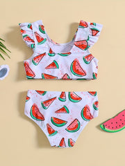 Starfish & Watermelon Bikini Set for Girls