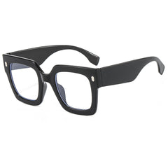 Square Large Frame Glasses Clear Lens Light Blocking Glasses Women Ladies