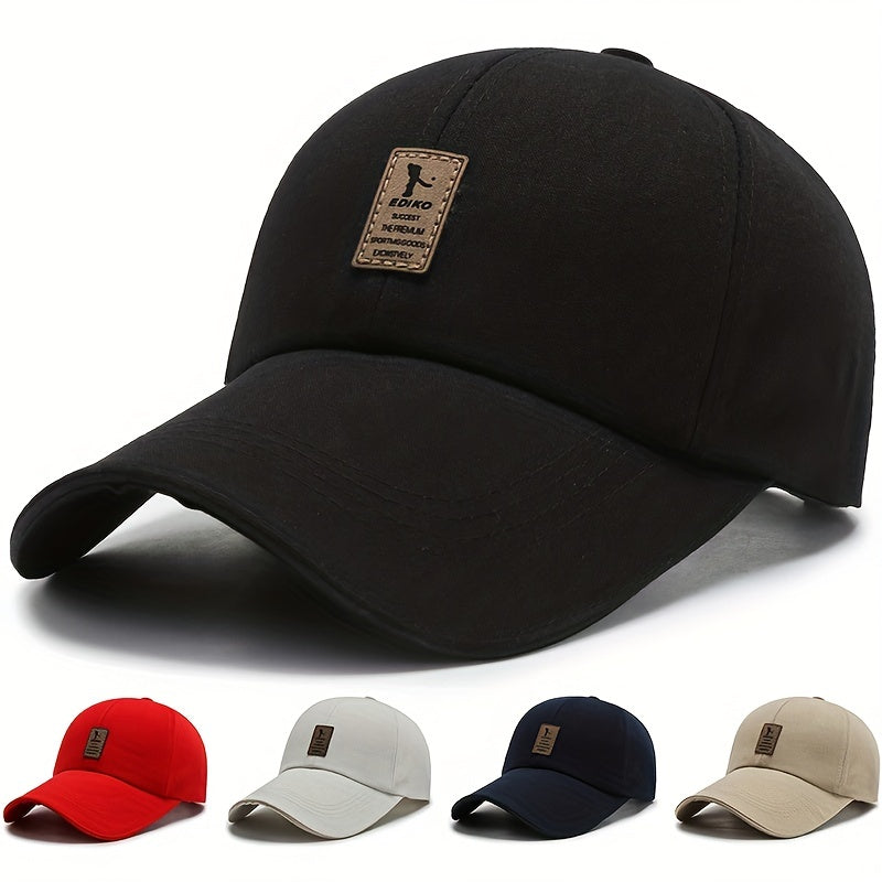 Cotton Baseball Cap Buckle Back Hat For Men Women Lightweight