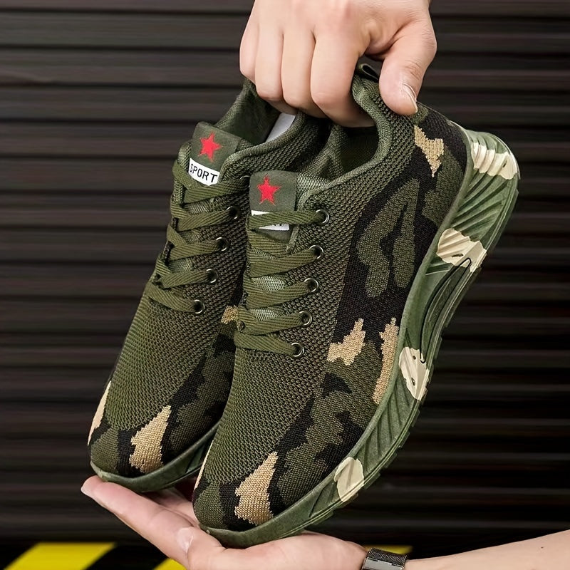 Men's Camo Lightweight Casual Shoes Non Slip Sneakers