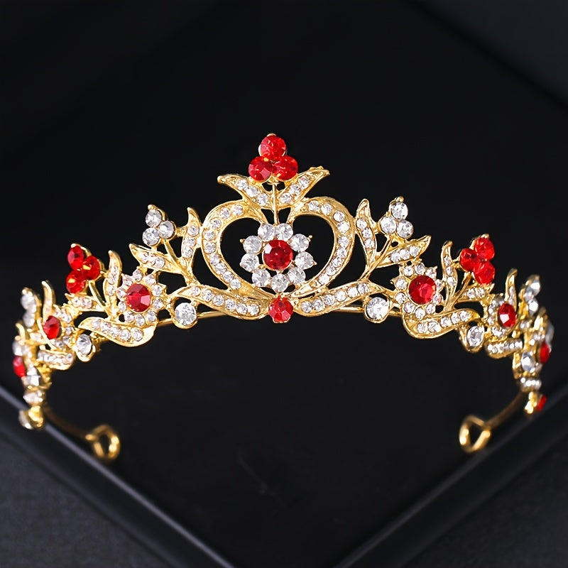 Baroque Rhinestone Crystal Tiara Bridal Headpiece Hair Jewelry