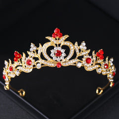 Baroque Rhinestone Crystal Tiara Bridal Headpiece Hair Jewelry