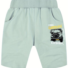 Boys Dino Pocket Shorts for Summer