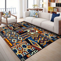 Modern Floral Area Rug Non Shedding Floor Carpet for Living Room - Machine Washa