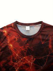 Men's 3D Print Geometry Graphic T-Shirt for Summer