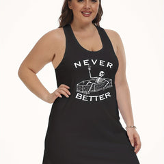 Halloween Skull Print Lounge Dress