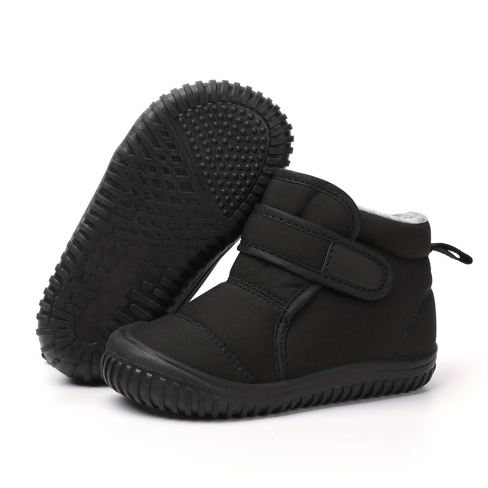 Girl's Warm Snow Boots Cozy Fleece Lined Non-slip Ankle Boots