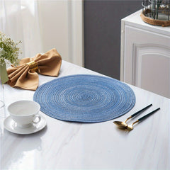 4pcs Boho Ramie Coasters Heat Insulating Placemats for Home Decor
