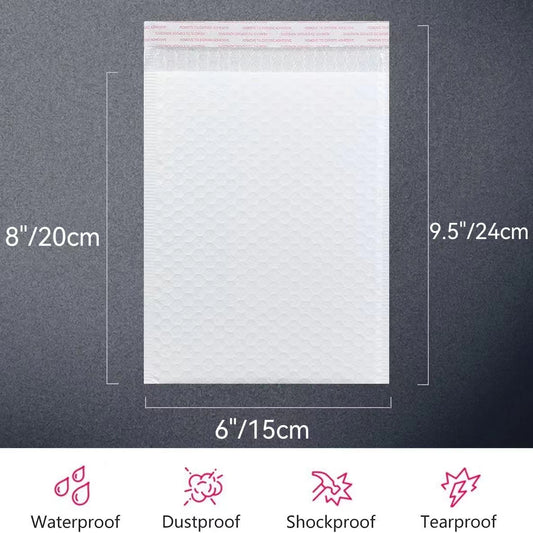 25 Pack Bubble Mailers Self Seal Padded Envelopes Waterproof Bags