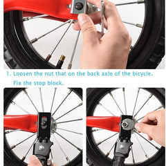 Bike Kickstand for 12-18 Inch Wheel Steel Bikes, Support Racks Replacement