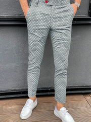 Men's Vintage Style Casual Dress Pants for Spring Summer