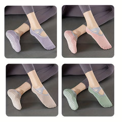 Yoga Grip Bottom Socks Non Slip Cushion