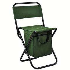 Backpack Cooler Chair Portable Backrest Chair Compact Foldable Camping Fishing