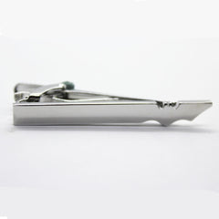 Silvery Tie Clip Wedding Gift for Men