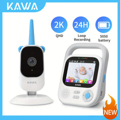 KAWA Baby Monitor 2K QHD Video Baby Monitor With Camera And Audio