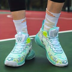 Boy's Block Basketball Shoes Comfy Non Slip Sneakers