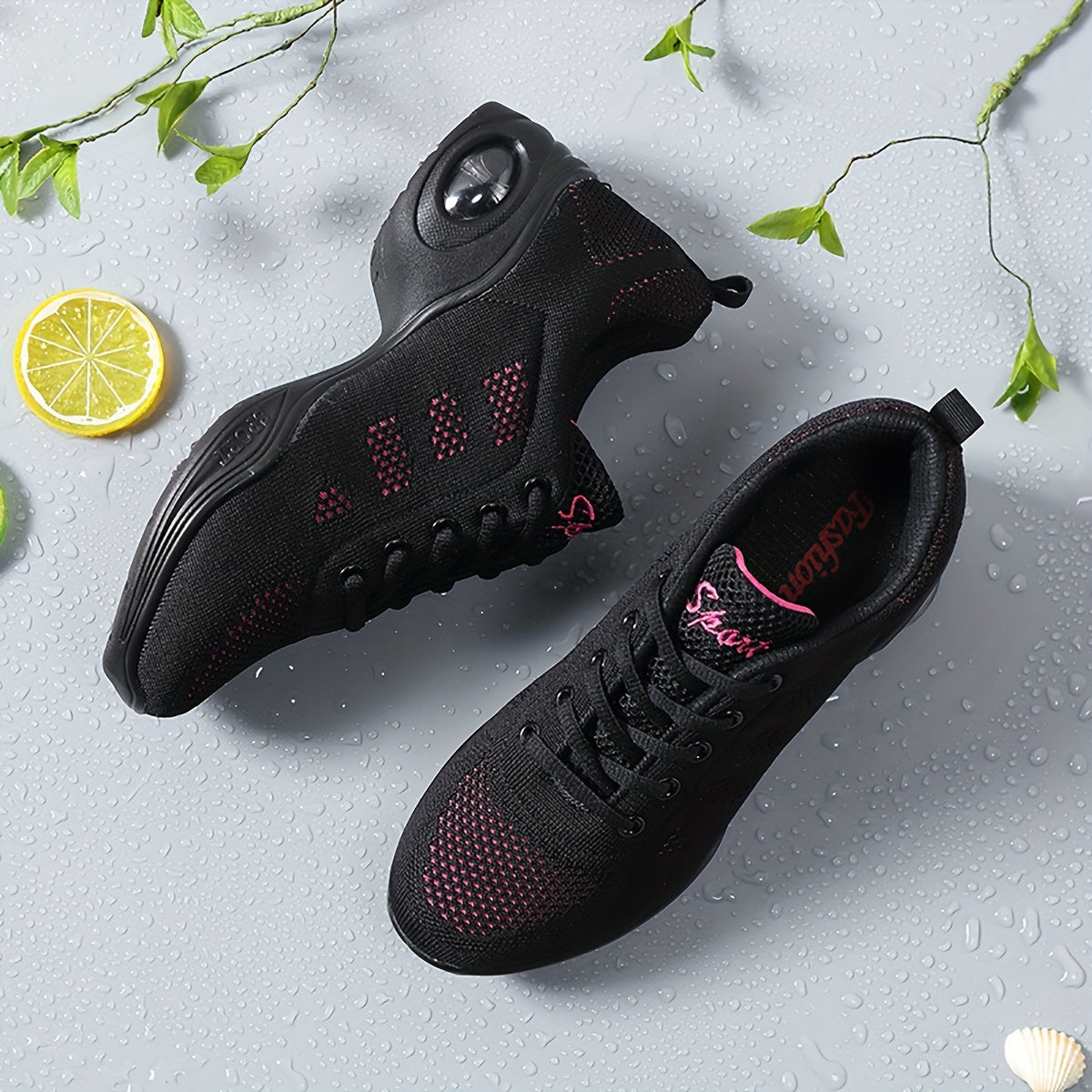 Women's Arch Support Jazz Dance Shoes Lace Up Non-slip Sporty Footwear
